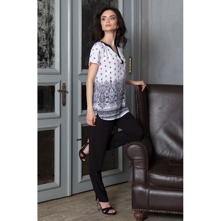 Женская пижама с брюками 16216-white, Mia-Mia