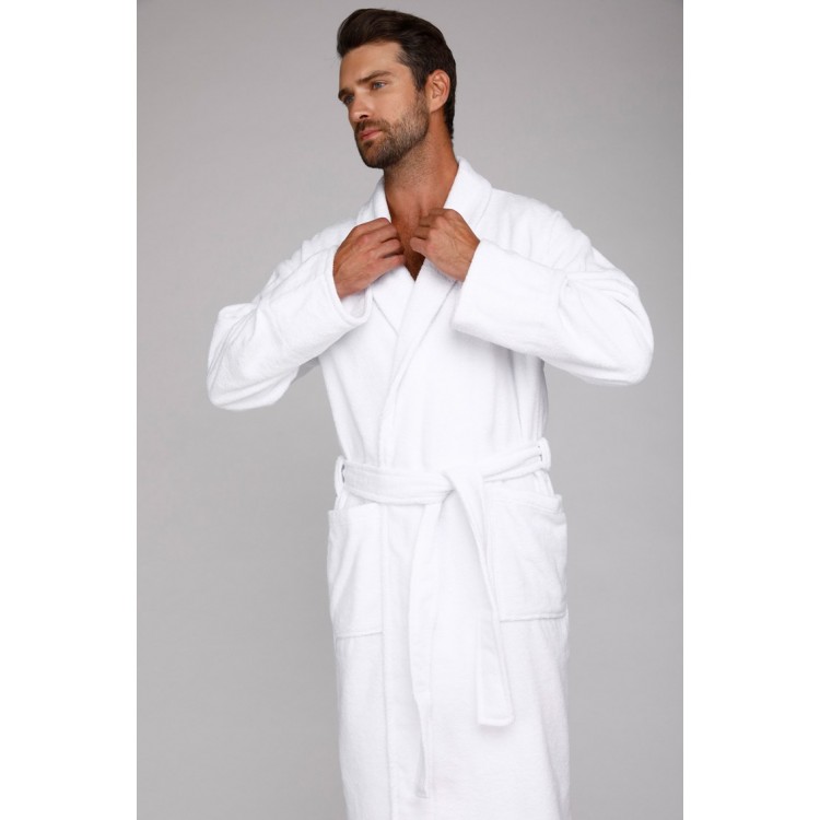 Мужской банный халат Arctic White (Е 363)