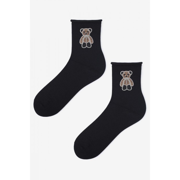 COTTON BLACK GOLDEN BEAR Носки женские