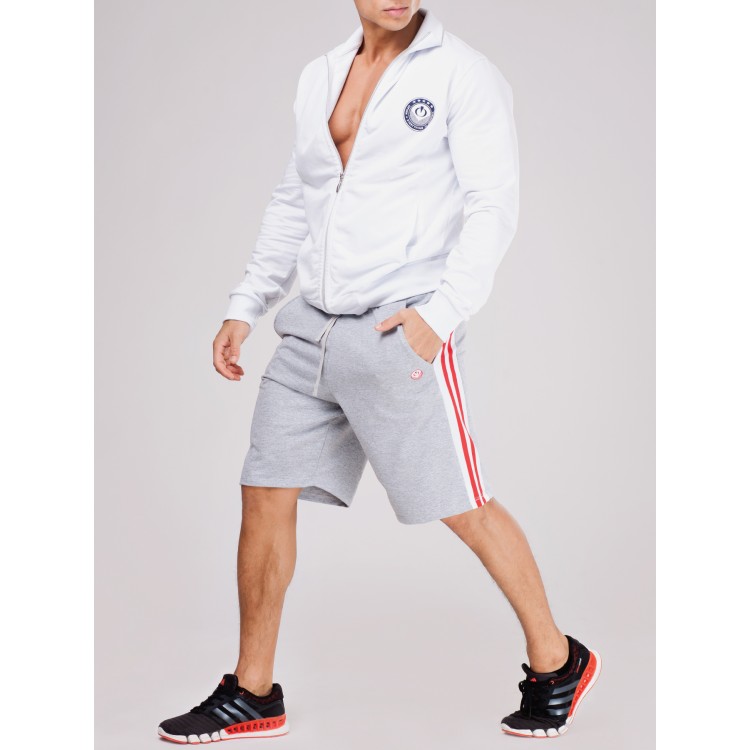Мужская толстовка на молнии F105 white, Opium, PECHE MONNAIE