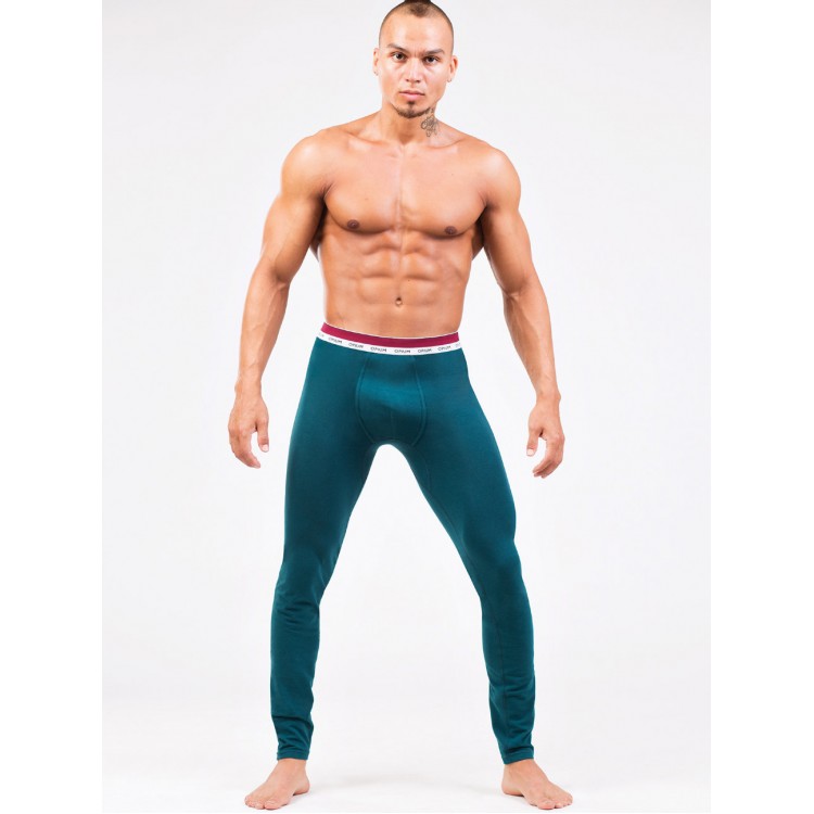 Кальсоны мужские хлопковые R-116-dark green, Opium