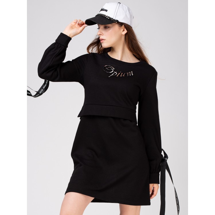 Спортивное женское платье MF-26 - black, Opium
