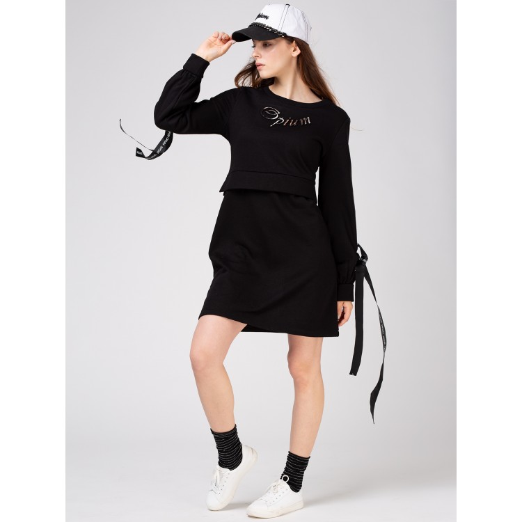 Спортивное женское платье MF-26 - black, Opium