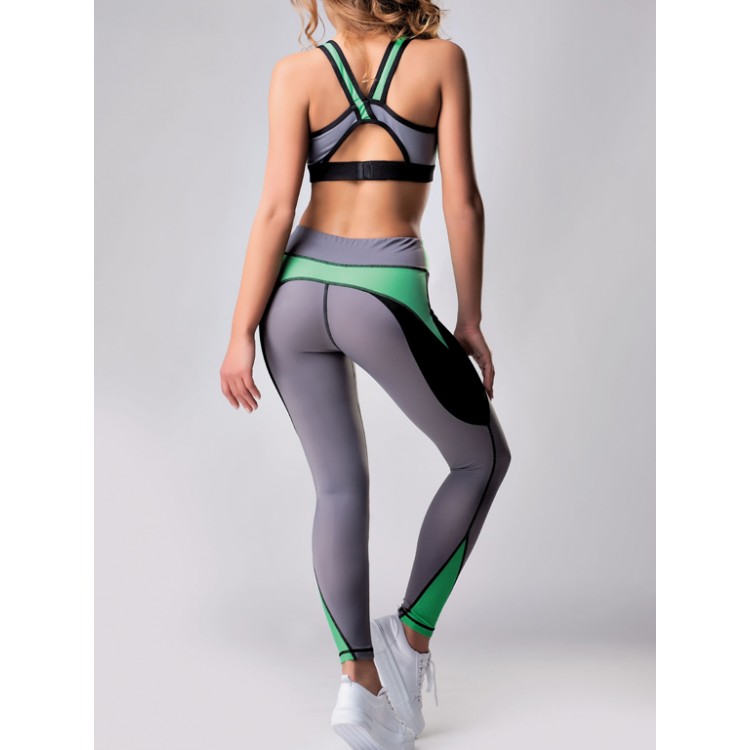 Спортивные леггинсы женские PF-6 gray, Opium