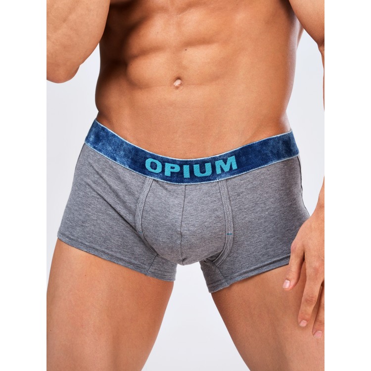 Мужские трусы-боксеры R109 melange grey, Opium