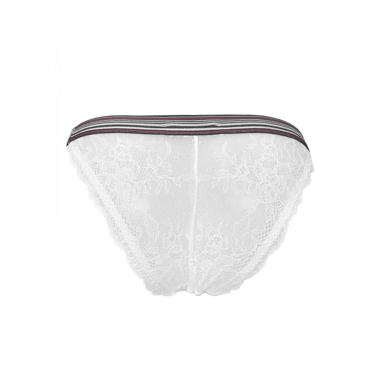 Кружевные трусы танга женские Т-93 White, Opium