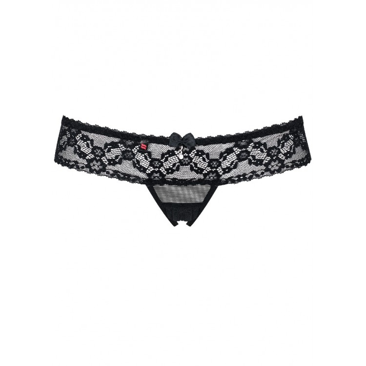 Трусы стринги открытые 837 Thong-1 crotchless, Obsessive