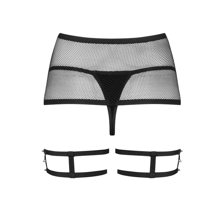 Эротический комплект пояс + стринги 858 garter belt, Obsessive Эротический комплект пояс + стринги 858 garter belt, Obsessive