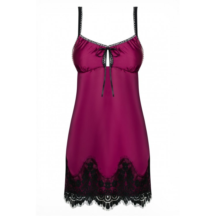 Сорочка атласная женская 861 Chemise-5, Obsessive