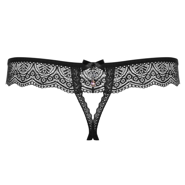 Эротические стринги с вырезом 864 crotchless thong, Obsessive