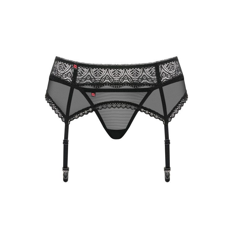 Эротический комплект пояс+стринги 864 garter belt, Obsessive