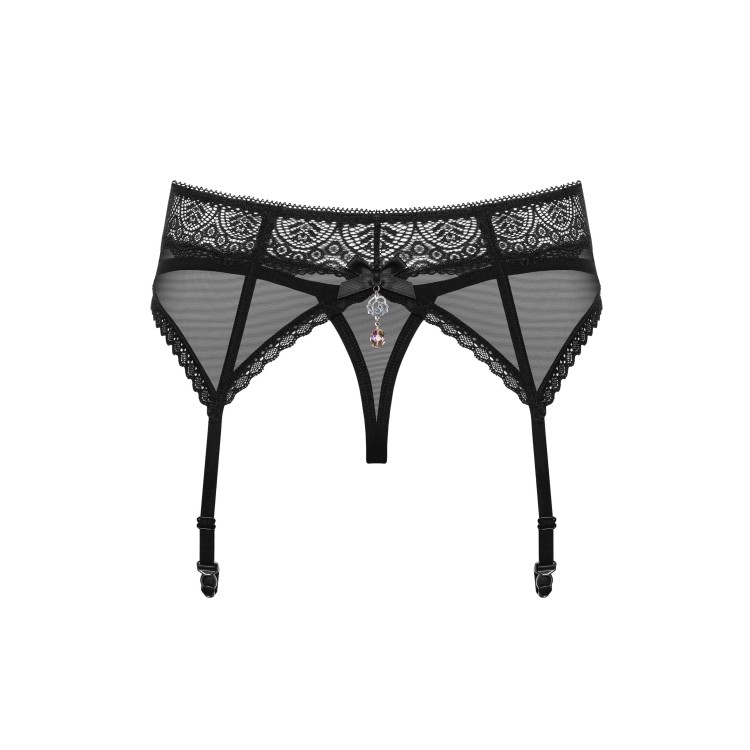 Эротический комплект пояс+стринги 864 garter belt, Obsessive