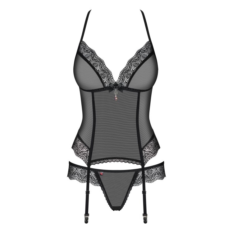 Эротический комплект корсет+стринги 864 Corset-1, Obsessive