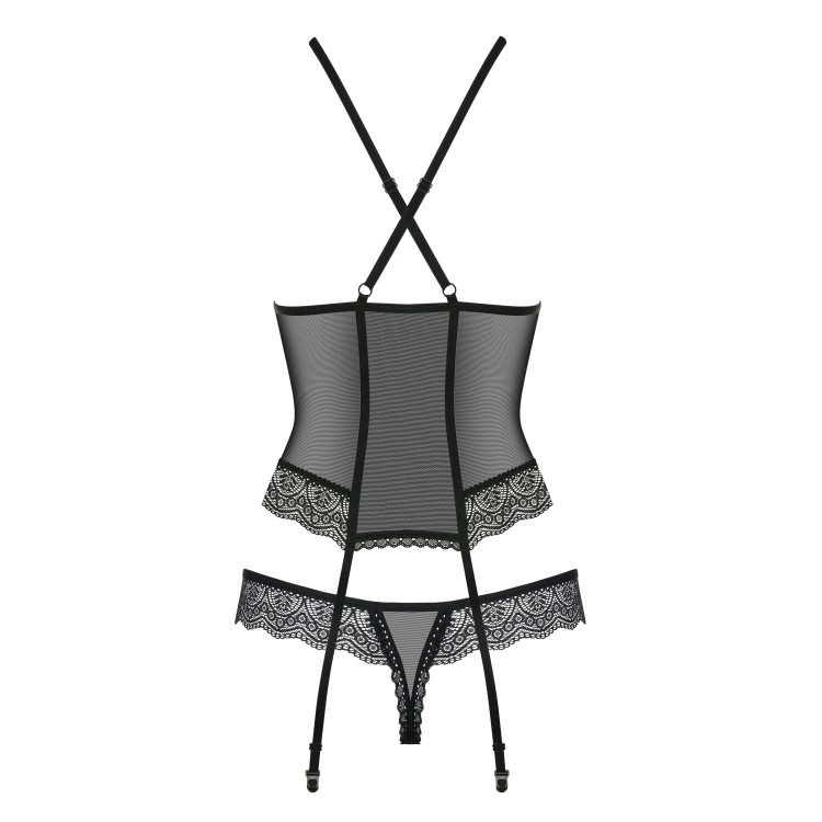 Эротический комплект корсет+стринги 864 Corset-1, Obsessive