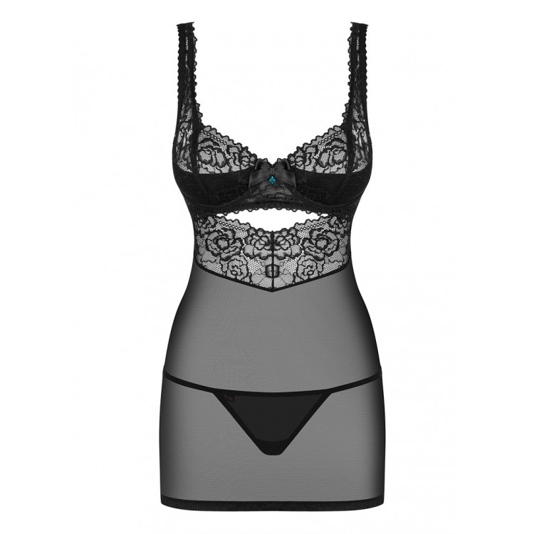 Эротический комплект сорочка + трусики 867 CHEMISE, Obsessive