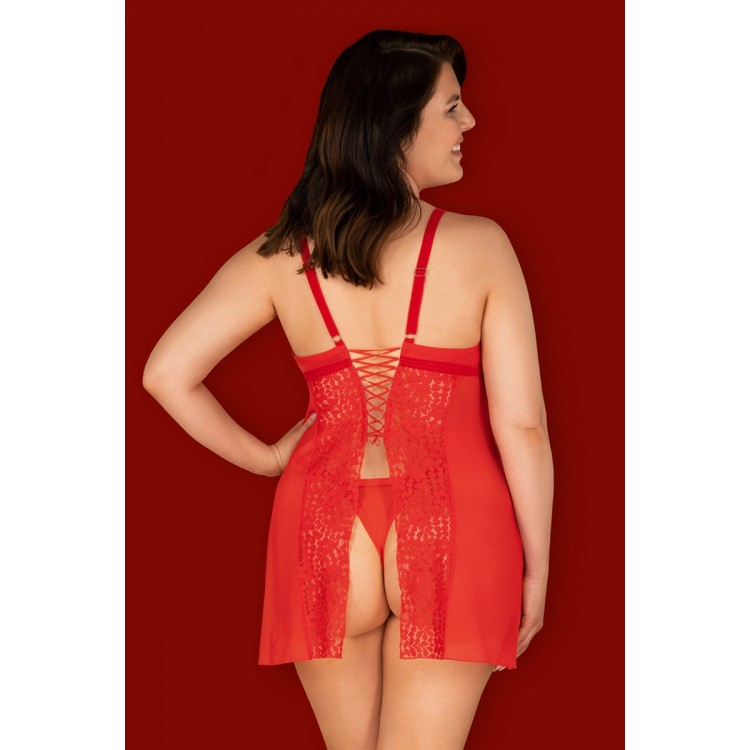 Сорочка женская эро красная BLOSSMINA Chemise, Obsessive