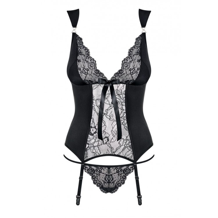 Эротический корсет Charmea corset black, Obsessive