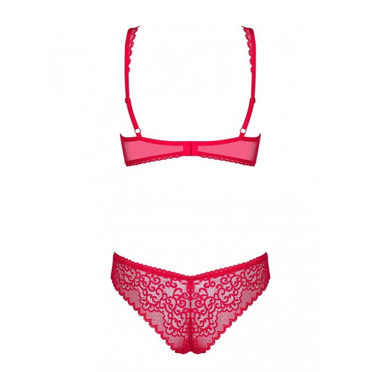 Красный сексуальный комплект белья ROUGEBELLE Set, Obsessive