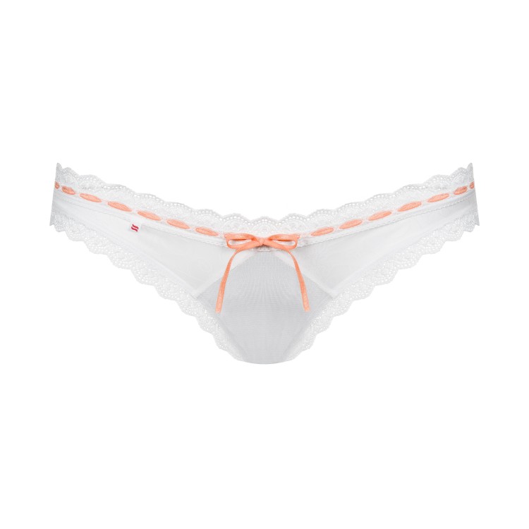 Черные стринги Melidia thong white, Obsessive Черные стринги Melidia thong white, Obsessive