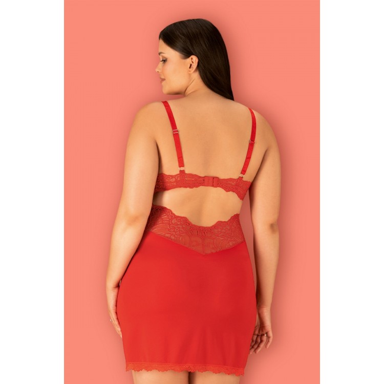 Сорочка женская красная LOVENTY Chemise, Obsessive