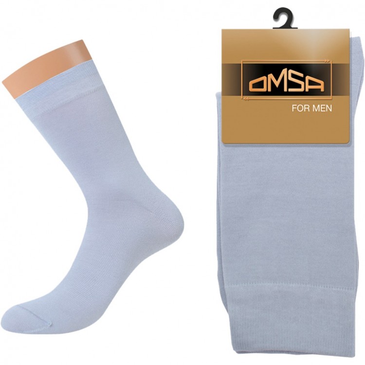 Носки мужские хлопковые Classic 203 - grigio chiaro, Omsa