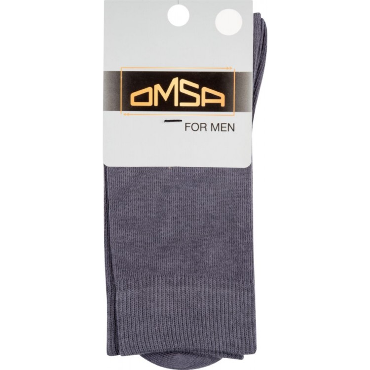 Носки мужские хлопковые Eco 401 - grigio scuro, Omsa