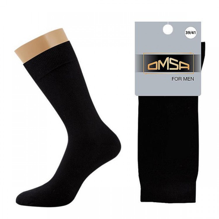 Носки мужские хлопковые Eco 401 - nero, Omsa
