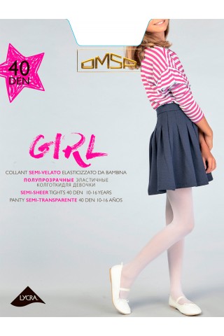 Колготки Girl 40 - caramello, Omsa