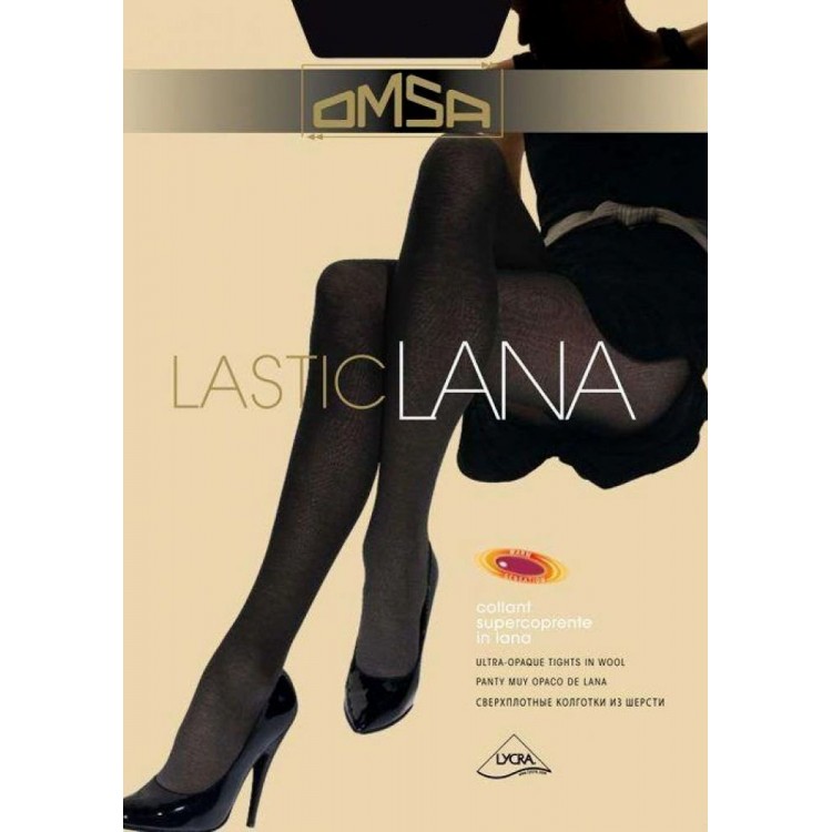 Колготки женские шерстяные Lasticlana - grigio grafite, Omsa