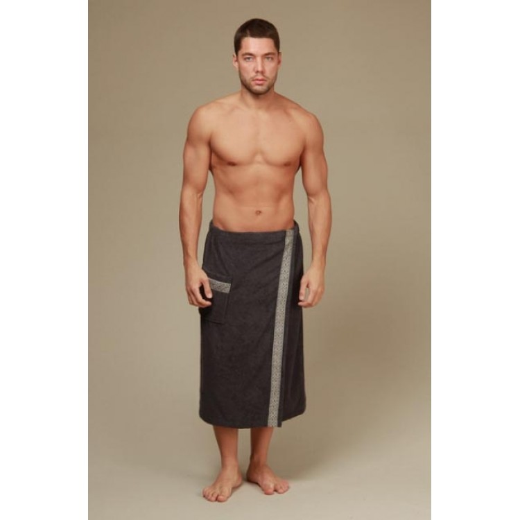 Мужской набор для бани и сауны Sauna dark grey, Polents