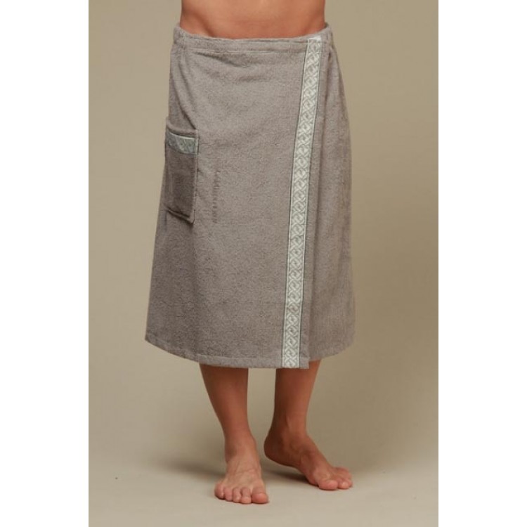 Мужской набор для бани и сауны Sauna light grey, Polents