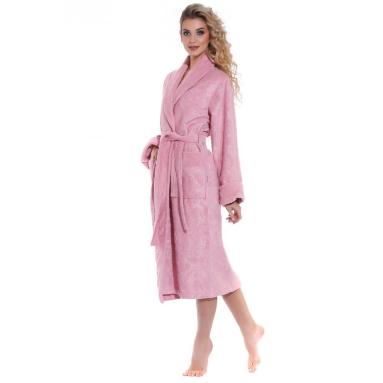 Женский халат из облегченной махры 8002 Grace dry rose, POLENTS