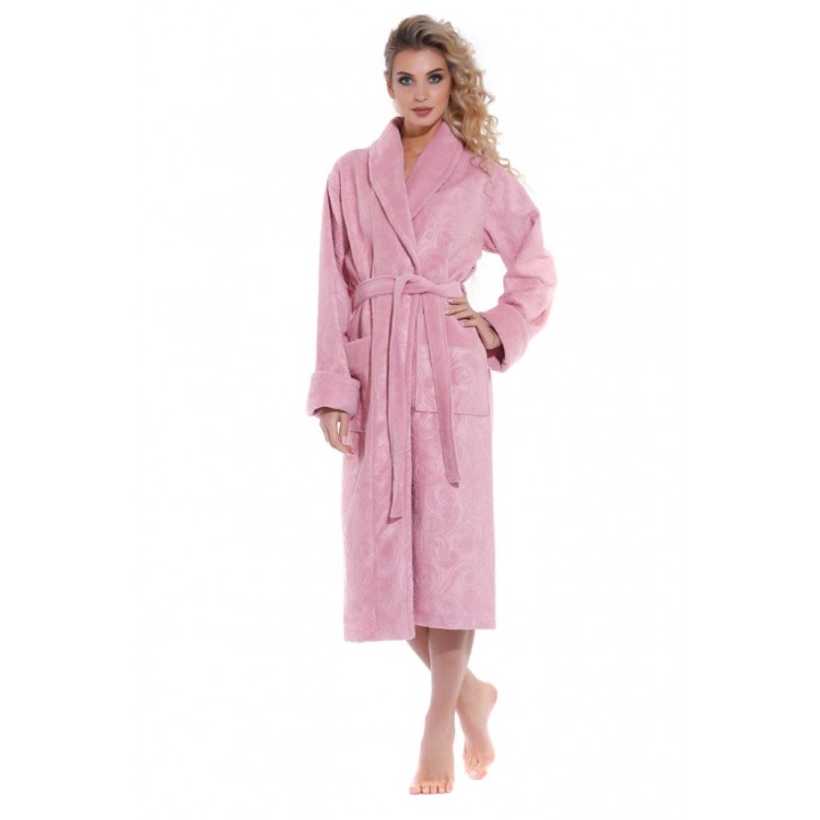 Женский халат из облегченной махры 8002 Grace dry rose, POLENTS