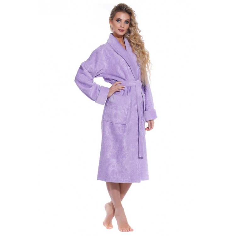 Женский халат из облегченной махры 8002 Grace lilac, POLENTS
