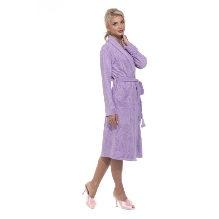 Легкий женский халат 8003 Chiara lilac, POLENTS