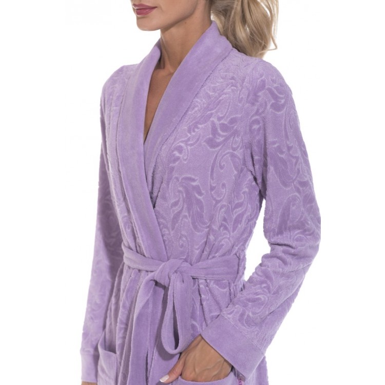 Легкий женский халат 8003 Chiara lilac, POLENTS