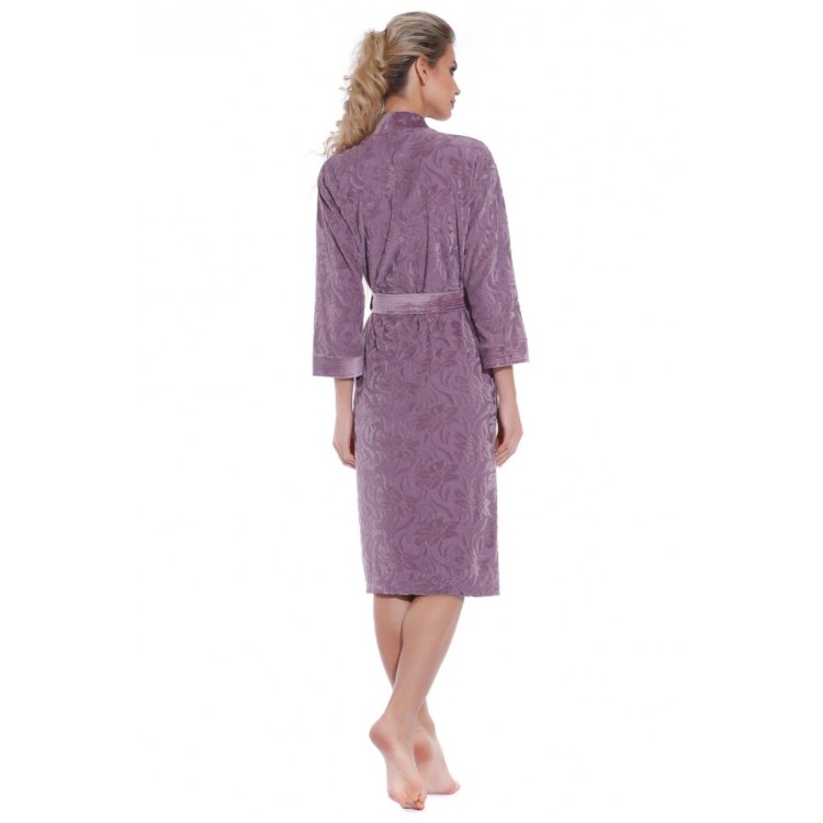 Женский велюровый халат 8001 Brilliancy lilac, POLENTS