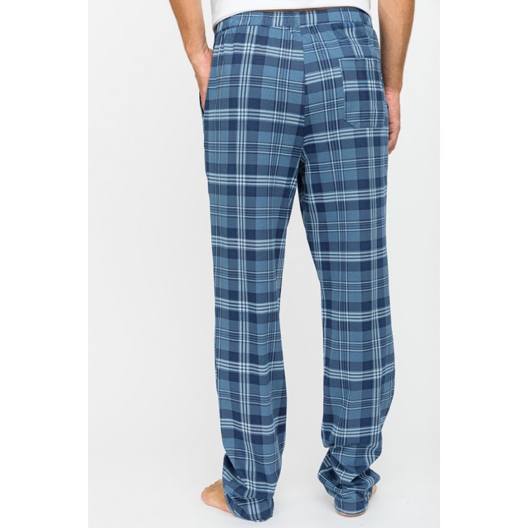 Мужские хлопковые домашние брюки 002 VIKING blue, PECHE MONNAIE
