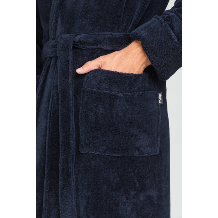 Мужской махровый халат из бамбука 908-blue NATUREL, Peche Monnaie 