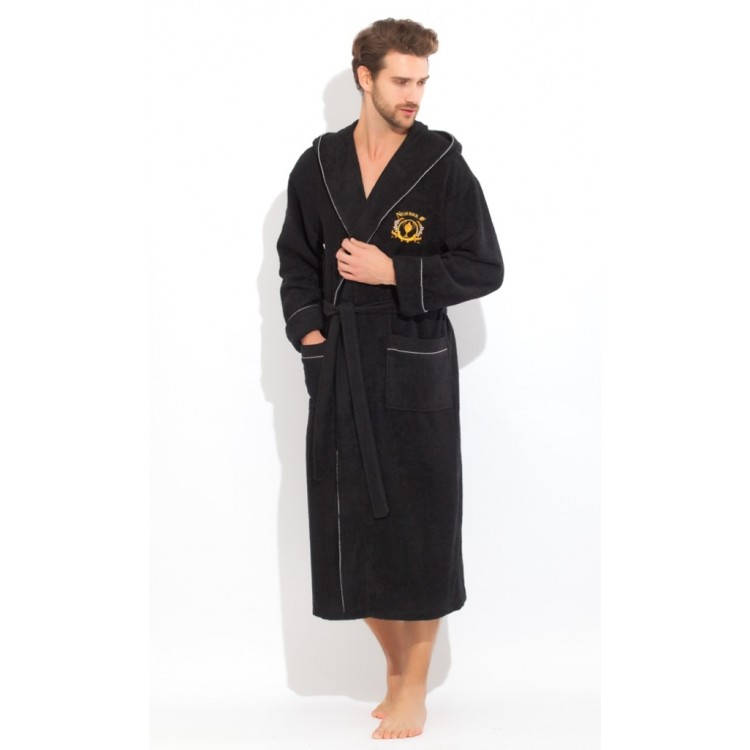 Мужской бамбуковый халат 919black FORMULA NUMBER 1, Peche Monnaie 