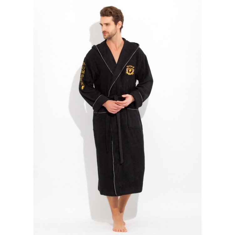 Мужской бамбуковый халат 919black FORMULA NUMBER 1, Peche Monnaie 