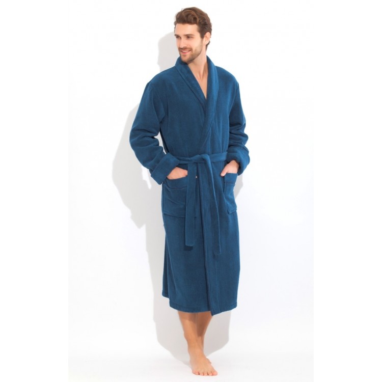 Толстый махровый халат 920 blue BRUTAL, Peche Monnaie 