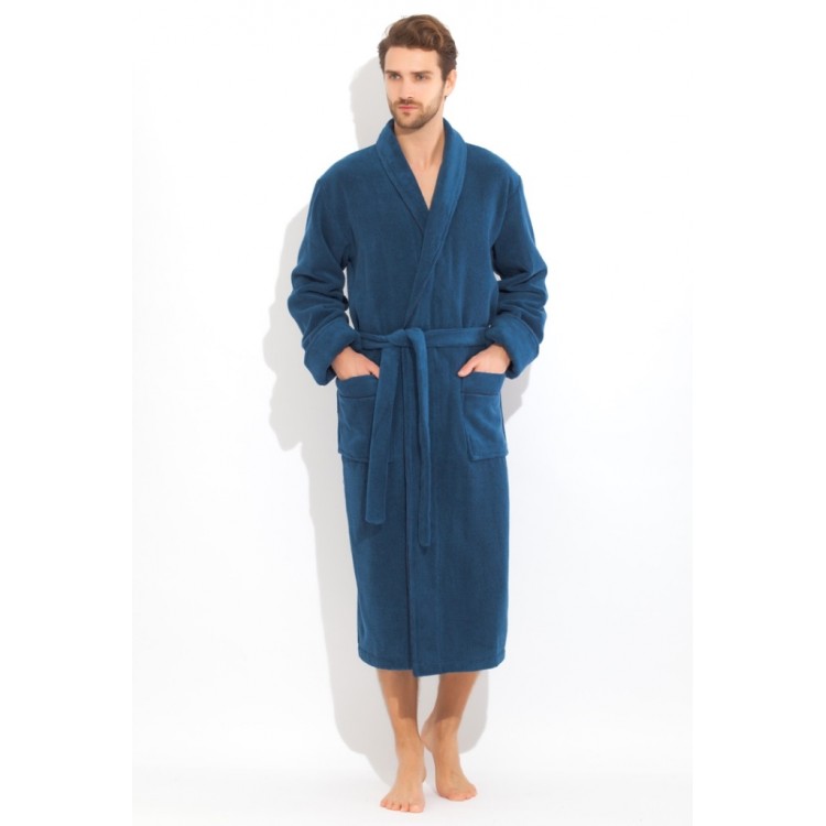 Толстый махровый халат 920 blue BRUTAL, Peche Monnaie 