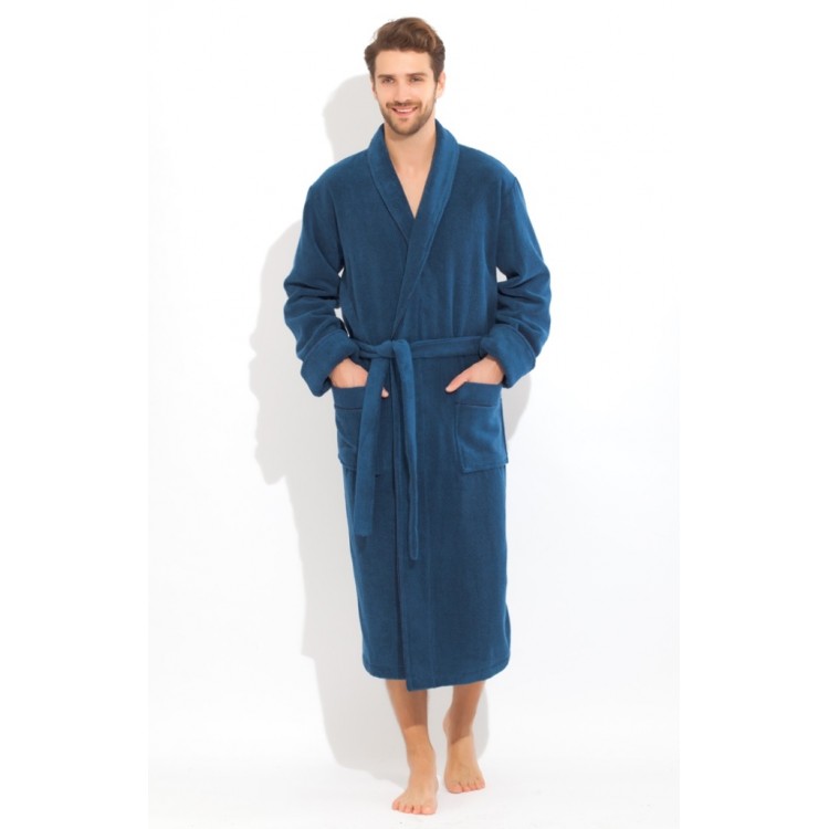Толстый махровый халат 920 blue BRUTAL, Peche Monnaie 