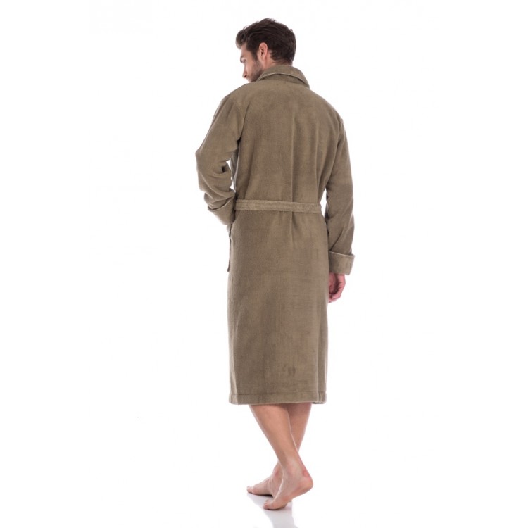 Толстый махровый халат 920 olive  BRUTAL, Peche Monnaie 