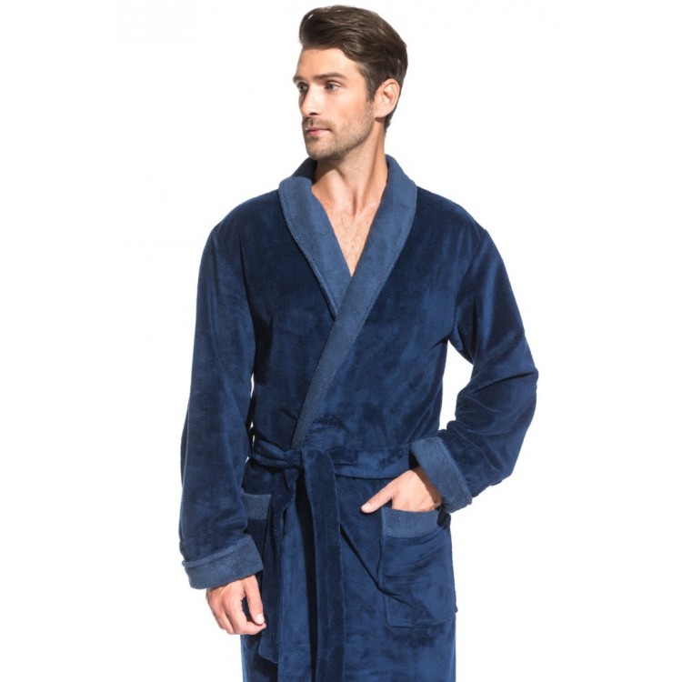 Мужской махровый халат 935 Aristocrate-jeans, Peche Monnaie Мужской махровый халат 935 Aristocrate-jeans, Peche Monnaie
