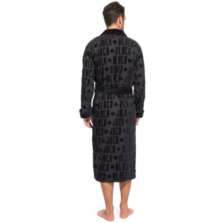 Халат махровый мужской 937 Black Jack-black, PECHE MONNAIE