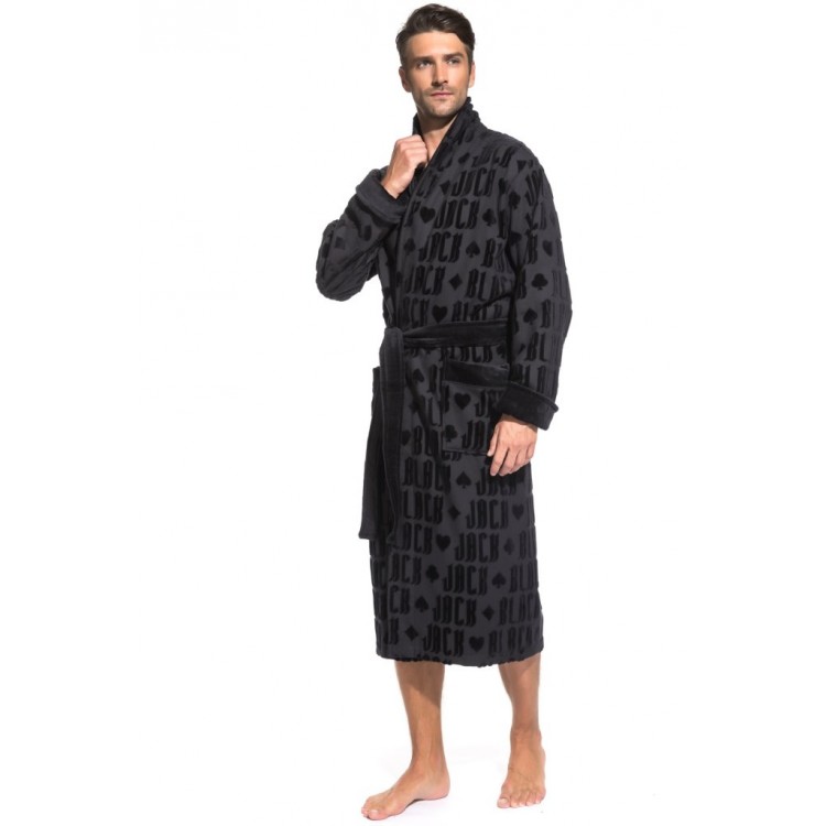 Халат махровый мужской 937 Black Jack-black, PECHE MONNAIE