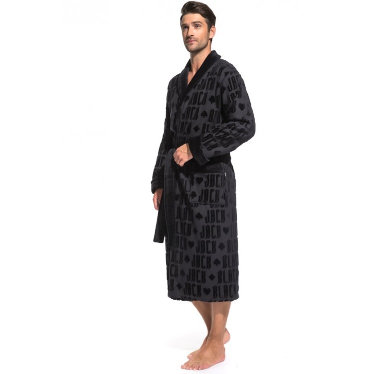Халат махровый мужской 937 Black Jack-black, PECHE MONNAIE