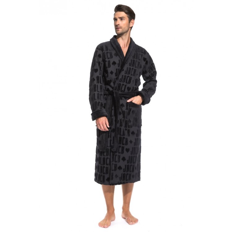 Халат махровый мужской 937 Black Jack-black, PECHE MONNAIE